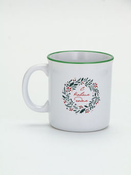 УЦЕНКА Кружка Новогодний венок, 340 мл
