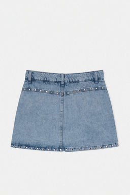 Limited Edition Mavi Trok Detayl? Denim Sort Etek TWOSS26SR00060 - Trendyolmilla фото 4