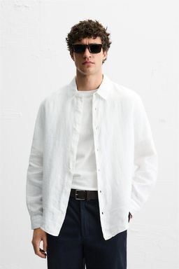100% LINEN SHIRT - Zara фото 18