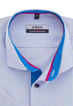 Сорочка мужская короткий рукав GREG 224/109/1244/Z/P/1