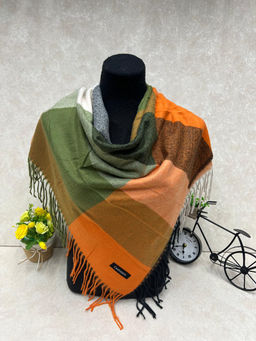 Платок из кашемира и шерсти, цвет бордово-красный