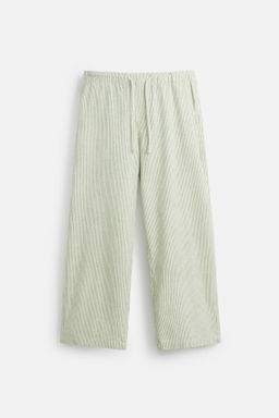 STRIPED BAGGY FIT TROUSERS - Zara фото 6