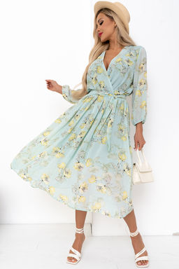 Платье Мила (мята/желтый) Р11-1207/4 - Николь фото 3