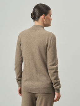 Джемпер из кашемира женский KW020992-E капучино