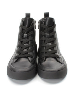 04-YSN2285-1 BLACK Ботинки женские зимние (натуральная и искусственная кожа, шерсть)