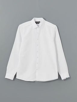 Slim Fit Uzun Kollu Gabardin Erkek G?mlek