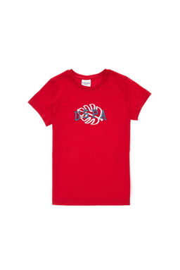 Erkek _ocuk Bisiklet Yaka K_rm_z_ Ti__rt Sepette S_rpriz _ndirim