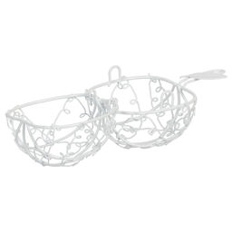 Миниатюра садовая Blumentag MET-406 Клетка металл 9 х 7 см 01 Белый  фото 4