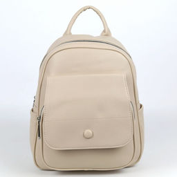 Женский рюкзак из эко кожи Z166-19 Светлый Хаки - Cidirro фото 2