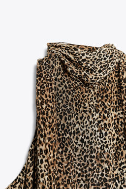 ZW COLLECTION ANIMAL PRINT HALTER DRESS - Zara фото 7