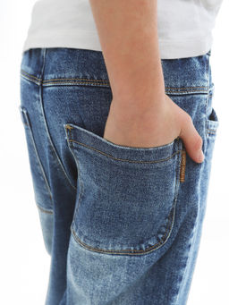 Джинсы-багги для мальчиков - Синий мир фото 6