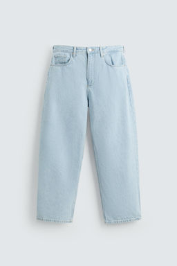 TAPERED WIDE-LEG JEANS - Zara фото 7