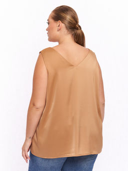 Топ атласный ZMT10237YLW50 - Артесса фото 5