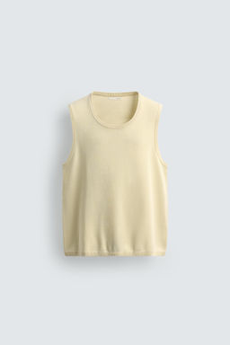 CHALECO PUNTO ESTRUCTURA / Beige claro - Zara фото 6