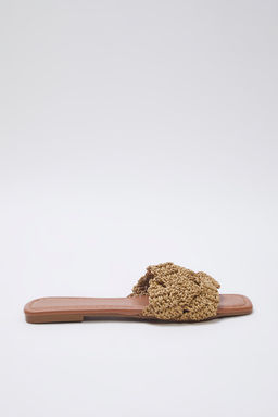 Trendyol Shoes Taba Orgu Kad?n Has?r Terlik TAKSS25TE00030 - Trendyolmilla фото 11