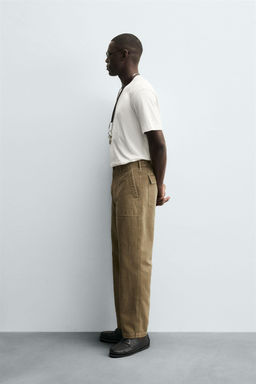 REGULAR FIT TROUSERS WITH POCKETS - Zara фото 4