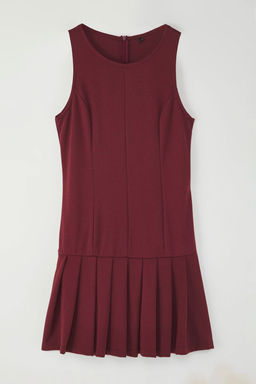 TRENDYOLMILLA Bordo Pili Detayl? Mini Orme Elbise TWOSS25EL00252  фото 5