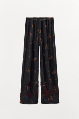 TROUSERS WITH BEADED EMBROIDERY - Zara фото 5