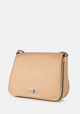 Сумка Модель №1437 | кожзам | гладкий | бежевый зеленый | Р924-5 | 32509 - L-craft фото 2