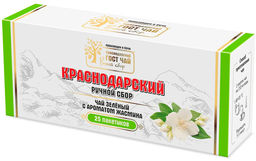 Чай КраснодарРучной сбор Зеленый Жасмин 25п