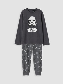 Star Wars Bask?l? Erkek ?ocuk Pijama Tak?m