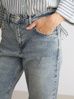 Straight Fit Kad?n Jean Pantolon