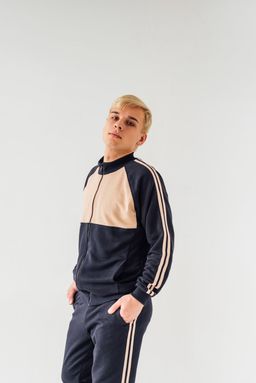 футер 3х нитка ПЕТЛЯ Костюм мужской с лампасами - Knitka wear фото 5