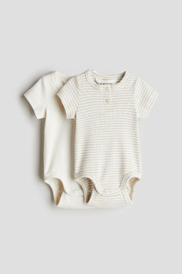 Pack de 2 bodies con cuello panadero