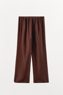 SILK PYJAMA TROUSERS - Zara фото 6