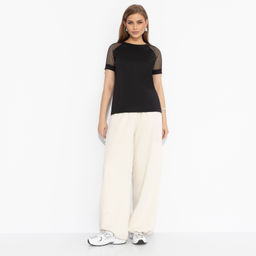 Футболка комбинированная с гипюром Талант перемен (тайна) - Charutti фото 4