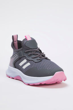 Trendyol Shoes Gri Bagc?kl? Pembe Hafif Taban Buyuk/Kucuk K?z Cocuk Kids Spor Ayakkab? TAKSS25SN00027 - Trendyolmilla фото 4