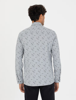 Рубашка Pierre Cardin Slim Fit синяя