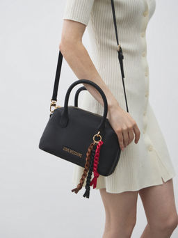 Женская сумка с ручками LOVE MOSCHINO SPARKLE Артикул 4462062, черный - Maison david фото 5