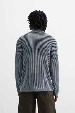 WASHED KNIT POLO SHIRT - Zara фото 3