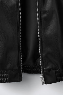 FAUX LEATHER BOMBER JACKET - Zara фото 6