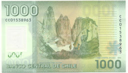1000 песо 2010 года Чили