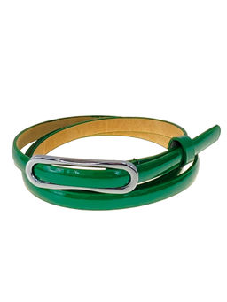 Ремень женский из искусственной кожи, зеленый