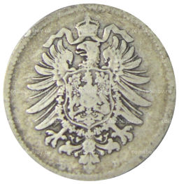 Монета 1 марка 1875 года D Германия