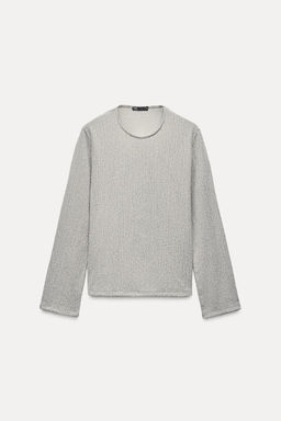 TEXTURED TOP WITH BOW - Zara фото 4