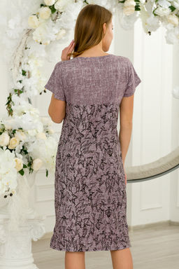 Туника женская из кулирки Льняная палитра-2 бордо