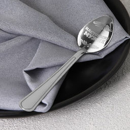 Цена за 2 шт. Ложка чайная с гравировкой Настоящий мужчина, h=14 см