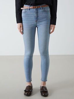 Beli Kemerli J?piter S?per Skinny Fit Jean Pantolon