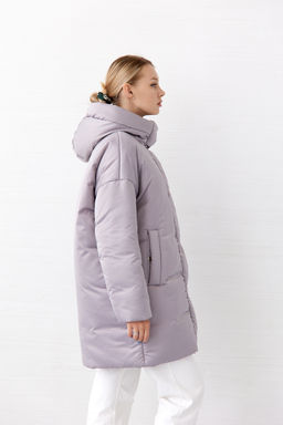Куртка женская зимняя 25655 (серый опал) - Kankan фото 4