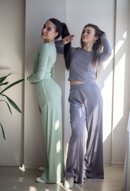 турецкий модал кашкорсе Костюм , цвет мята - Knitka wear фото 5