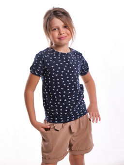Футболка для девочки UD 1746 якоря - Mini maxi фото 2