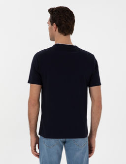 Lacivert Regular Fit Cepli T-shirt - Cacharel фото 5