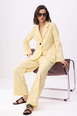 Ac?k Sar? Dokuma Alt - Ust Tak?m TWOSS26AU00066