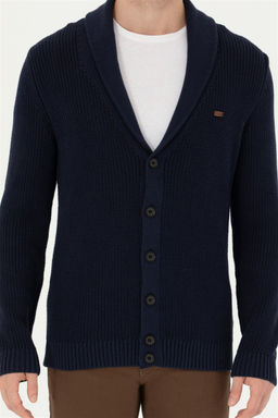 Мужской темно-синий трикотажный кардиган - U.s. polo assn фото 13