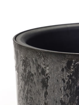 Кашпо для цветов «Микрит», 7.8 л, d=28 см, h=25.5 см, со вставкой, пластиковое, серое