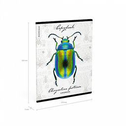 Цена за 5 шт. Тетрадь общая ученическая ErichKrause Жуки, 48 листов, клетка, мат. лам.+выборочный УФ-лак+тиснение фольгой+конгрев, доп.лист_MIX-PACK фото 10